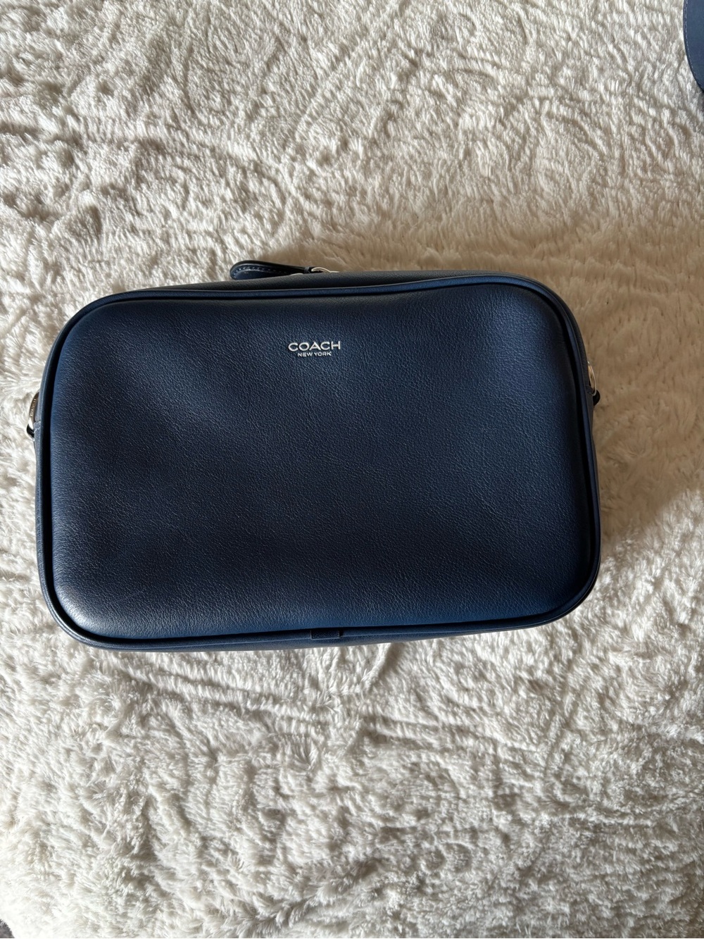 Navy Coach Radio Camera Bag in Navy/Silver - Picture 2 of 9
